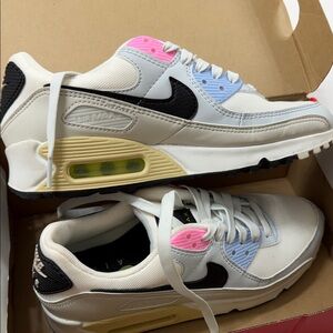 Nike Air Max with Pink and Yellow Highlights